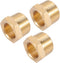 Brass Pipe Fitting Hex Head Bushing Adapter, 3/4 Inch NPT Male to 1/2 Inch NPT Female Hose Tube Fitting
