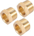 Brass Pipe Fitting Hex Head Bushing Adapter, 3/4 Inch NPT Male to 1/2 Inch NPT Female Hose Tube Fitting
