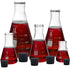 Glass Flask 5 Piece Set, Narrow Mouth Erlenmeyer, Borosilicate 3.3 Glass - 50ml to 1000ml