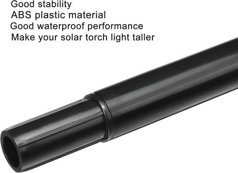 MECCANIXITY Solar Torch Light Extension Pole and Joint Kit - 12 Inch Landscape Light Replacement Connector, 4 Set