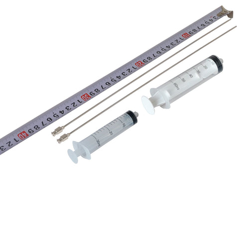 GRIVER Super Long Industrial Syringes with 14 Gauge 13.5 Inch Luer Lock Needle Tip, 2 Pack