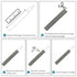 Accering Fishscale Pattern Heat Shrink Tube for Sports Racquets Paddle Handles (f15mm, L3.3ft, Gray)