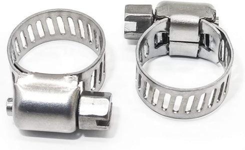 Adjustable Stainless Steel Worm Gear Hose Clamps, 6-12mm