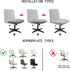 WYLEBER Armless Armless Office Desk Slipcover,Criss Cross Chair Cover,Removable Washable Office Wide Seat Chair Covers
