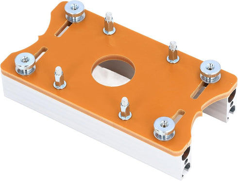 Trimming Machine Slotted Bracket for Woodworking, 2 in 1 Invisible Fastener Slotting Locator, Aluminum Alloy Router