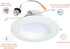 5/6 2700K 3000K 3500K 4000K 5000K Dimmable 600 RL56069FSD2W1EWH HALO RL in LED Recessed Light Trim Selectable Color