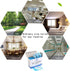 XICHEN Pack 50PCS 40cmx48cm - Pocket Size Disposable Plastic Toilet Seat Covers Travel Individually Wrapped