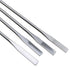 4PCS 150mm/5.9inch Miniature Dual Head Spatula, Semi Miniature Tapered Arrow Flat Head Silver Stainless Steel for