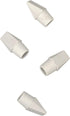 Ticonderoga Pencil Cap Erasers, White, 10 Count, 6 Packs