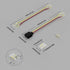 PAUTIX 10mm Connectors for CCT COB LED Strip Light, 4pcs Dual End Extension Connectors, 2pcs DC Plug Extension Wire
