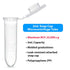 Globe Scientific 111568 Polypropylene Graduated Microcentrifuge Tube, Snap Cap, Round Bottom, Natural, 2mL Capacity,