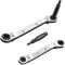 WADEO HVAC Service Wrench Set: 4 Sizes, Hex Bit Adapter for Air Conditioning and Refrigeration Repair