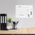 TORASO Dry Erase Monthly Calendar Board, Small Magnetic Planning Board with White Wood Frame for Office, School, Home,