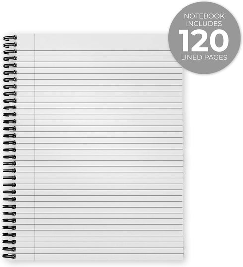 I Like Dogs More Than People Journal / 8.5" x 11" Spiral Notebook / 120 College Ruled Pages / Durable Twin Loop Cover /