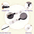 Anffilona (2 Pack Badge Reels Retractable,Student Badge Holders,Retractable ID Name Badge Holder Reels with Alligator