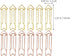 LUOZZY 40pcs Metal Paper Clip Arrow Shaped Paper Clips File Document Coloful Clips for Home Office School - Rose Gold + Gold