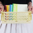 Tixill 2-Pack Mini Foldable Plastic Baskets for Organizing, Collapsible Storage Crate for Home, Kitchen & Office