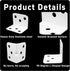 bociloy 12PCS 36x26x26mm 90 6 Metal Corner Braces, Degree L-Shaped Support Brackets, Holes Right Angle Shelf Brackets