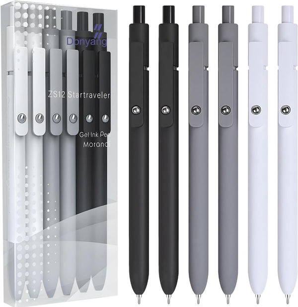 Halloween Gel Pens, 0.5mm Fine Point Journaling Pen Sets, Black Ink Aesthetic Gifts for Women Men Student Office