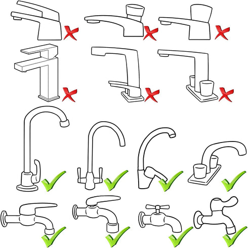 JBUJBU 6.56FT/2M Sink Spray Rubber Hose,Shower & Pet Bath - Flexible Water Sprayer, Leak-Proof, High Pressure - Ideal