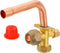 PATIKIL Air Conditioner Stop Valve - 1/2" OD Copper Tube Elbow 90 Degree 3 Way Angle Service Valve