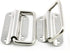 XMHF 3 Inch Pull Ring Handle, Stainless Steel Foldable Boat Hatch Latch Cabinet Lifting Ring Pull Handle - Pack of 2