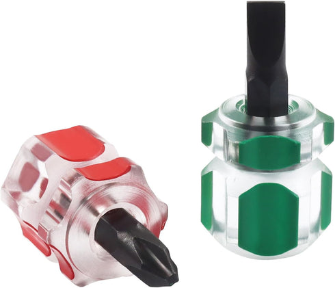 OSVJE 2 Set,Tinny Set, Pcs Ultra Short Mini Stubby Screwdriver Flat Head Tools Phillips Screwdriver Sewing Machine