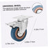 Industrial Swivel Caster Wheels - Heavy-Duty Rolling Cart Accessories