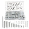 WMYCONGCONG 200 PCS Zinc Plated Compression and Extension Springs Replacement Kit for Shop and Home Repairs