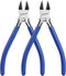 WORKPRO 2 Pack 6 Inch Precision Flush Wire Cutters, Spring Loaded Side Cutting Pliers for Crafts and Jewelry