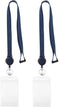 Pack of 2 Retractable Badge Holder with Lanyard, Breakaway Safety Lanyard with Clip Reel for ID Badges