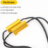 gopupu 2Pcs 3157 4157 T25 50W 6 3157 Load Resistor Fix Hyper Flash, Ohm Load Resistors for Switchback Led Turn Signal