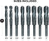 10005 Jumbo Silver & Deming Drill Bit Set, 8 Piece, 1/2" Inch Shank