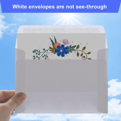 4x6, 30 Pack 30 Pack Blank Cards and Envelopes White Invitation Cardstock with Envelopes, Thank you Blank Greeting