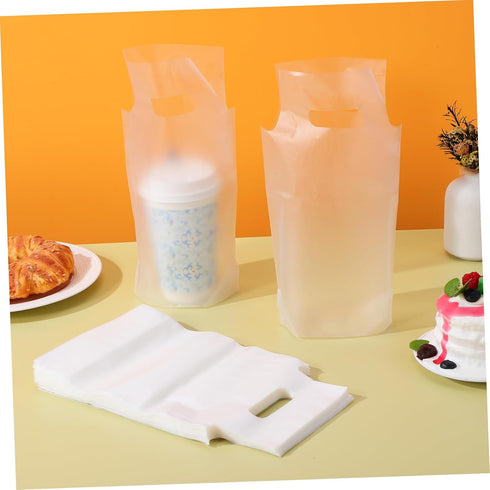 500-Pack Portable Milk Tea Bags - Beverage Storage Holder for Shops