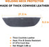 LIMXYZ (H005) Split Cowhide Wrap-Around Helmet Bib Cover with Press Fit Seal, for Most Welding Helmets Accessories