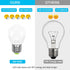 6W E26 Small Globe LED Bulb 60W Equivalent G45/A15 E26 Standard Screw Base 120V-265V Frosted Daylight White, 2 Pack