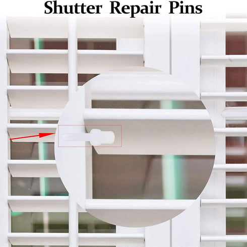 WOEIFGV 20Pieces Shutter Replacement Pins Long Blind Plantation Shutter Repair Pins Give Louvers New-Life