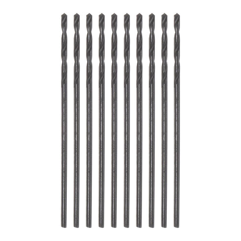 HARFINGTON 10pcs Jobber Drill Bits 1mm (5/128") Nitride Coated High Speed Steel Twist Drill Bits for Metal Wood Plastic