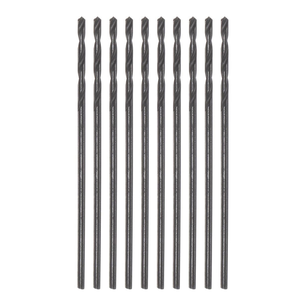 HARFINGTON 10pcs Jobber Drill Bits 1mm (5/128") Nitride Coated High Speed Steel Twist Drill Bits for Metal Wood Plastic