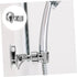 Uonlytech Silver Suction Cup Shower Head Holder Bracket Handheld Wall Mount for Bathroom Stainless Steel No Drill