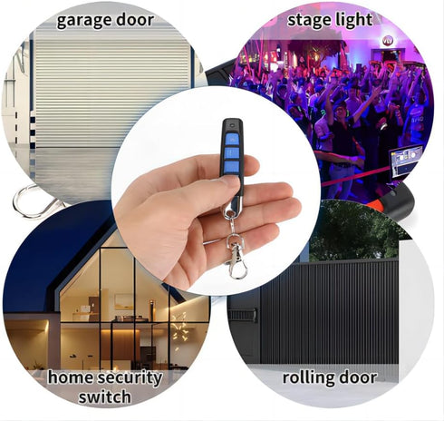 Gantch 4 433mhz Universal Copy Remote Control Smart Home, Buttons Cloning Wireless Remote Control Key Fob for Car