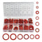 XINGYHENG 600Pcs Fiber Flat Washer Assortment Kit, 12 Sizes, Red Steel Paper Insulation for Plumbing Automotive Repair