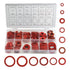 XINGYHENG 600Pcs Fiber Flat Washer Assortment Kit, 12 Sizes, Red Steel Paper Insulation for Plumbing Automotive Repair