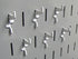 Wall Control Slotted Metal Pegboard Hooks Pack - Standard Hook - White for Pegboard and Tool Board