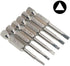 Fixinus 6 Pieces Magnetic Triangle Screwdriver Bits Set, 1/4 inch Hexagonal Screwdriver Bits, 1.8 mm, 2.0 mm, 2.3 mm, 2.5 mm, 2.7 mm, 3.0 Triangle Screwdriver Bits, 50 mm Length by fixinus
