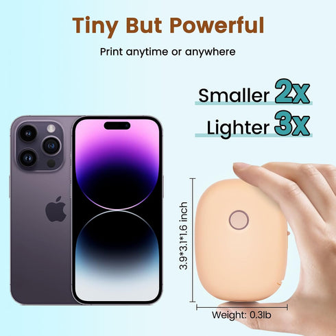 OBZ Bluetooth Label Maker, Portable Inkless Wireless Label Maker Machine with Tape, Multiple Templates for Home Storage