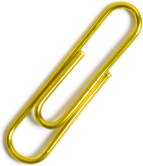 U Brands Paper Clips, Medium, Gold, 1000 Count