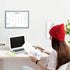 Dry Erase Monthly Calendar Board, Magnetic Wall Whiteboard for Office/School/Home, Walnut Brown Frame 10.5"x 14.5"