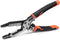 TOOLEAGUE 9-in-1 Wire Stripper Tool, Multifunctional Needle Nose Pliers for Electric Cable Stripping Cutting and